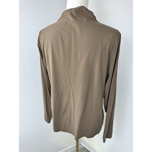 SKIMS SOFT SMOOTHING TURTLENECK Layering TOP Light Brown 4x 26/28 - Picture 4 of 6